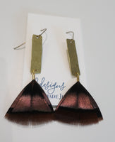 EK Design Feather Earrings