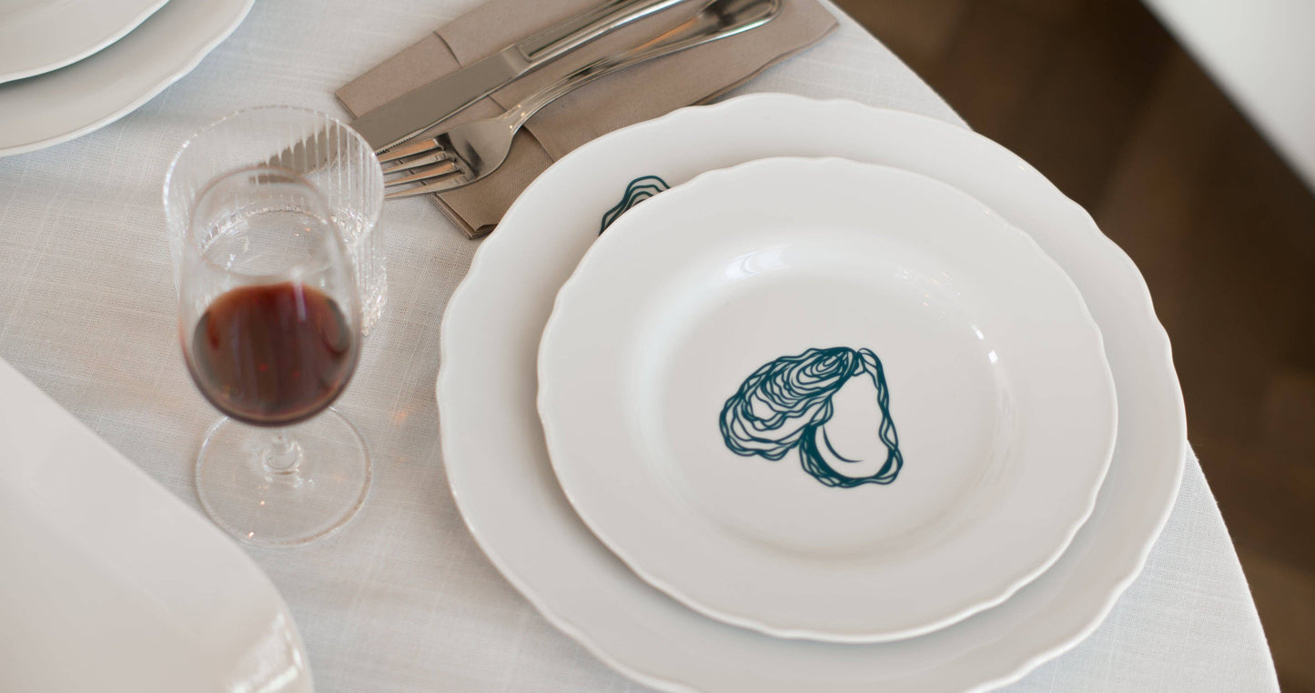 Suteka: Home Decor Tattoos, Oysters - Teal