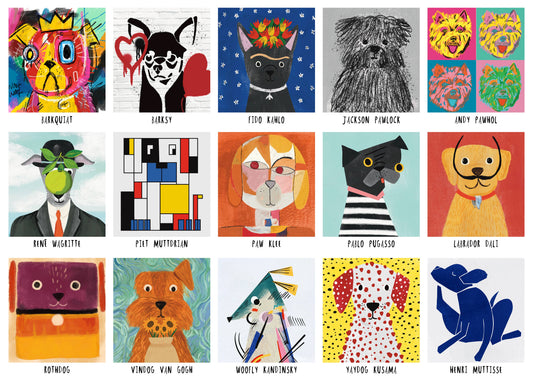 Art Dogs Puzzle by Nia Gould