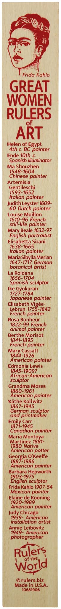 Ruler Set - Great Artists