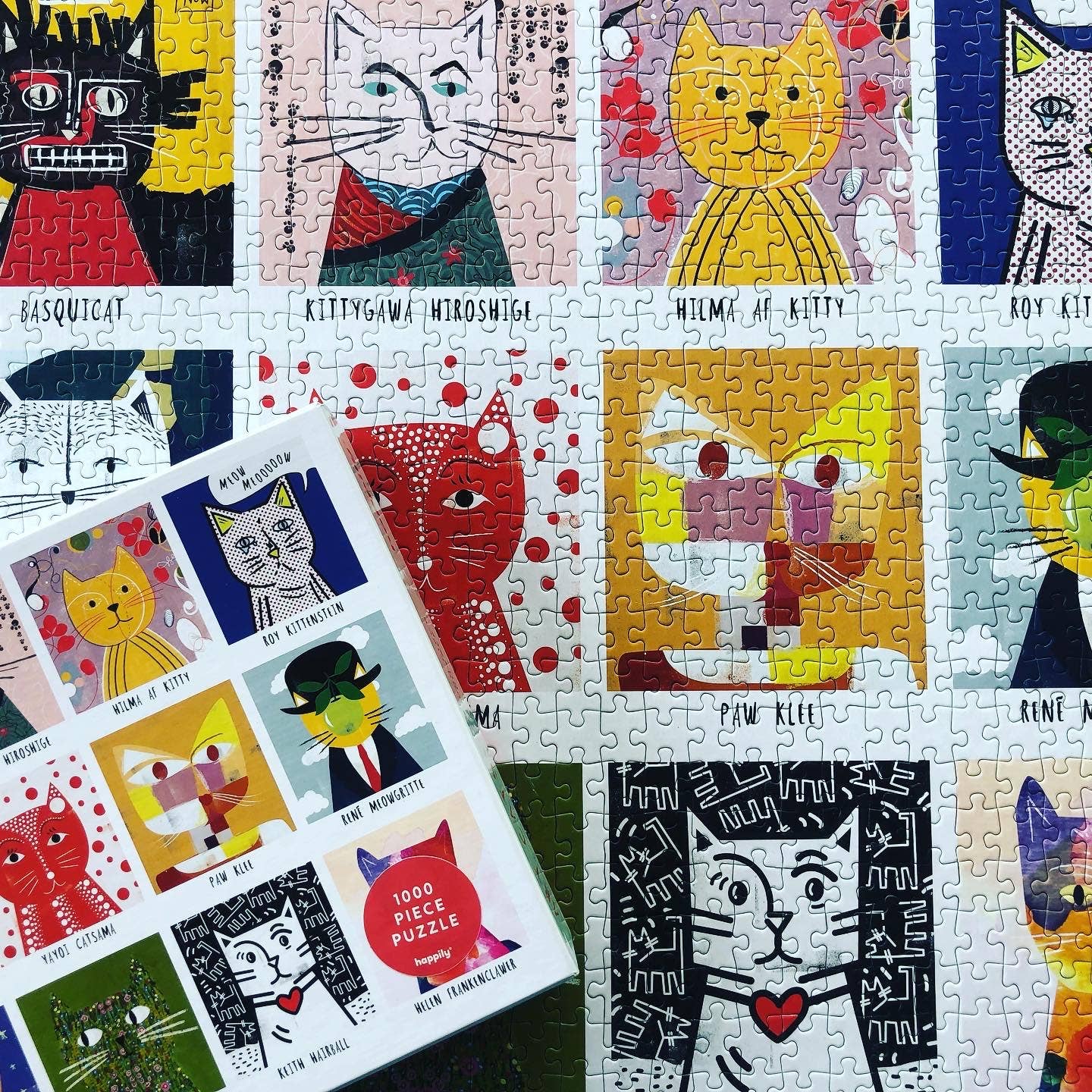 Art Cats Puzzle by Nia Gould