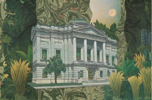 Raffle Ticket- "The Winter Party" Original Collage by Isabelle Bornstein