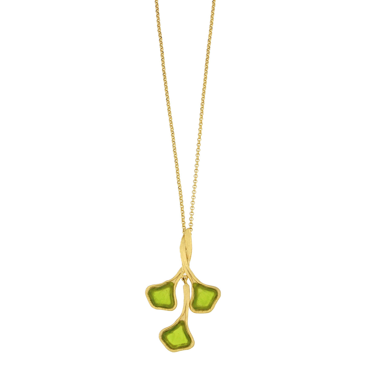 Michael Vincent Michaud - Ginkgo 3-Leaf Pendant
