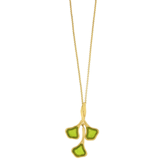 Michael Vincent Michaud - Ginkgo 3-Leaf Pendant