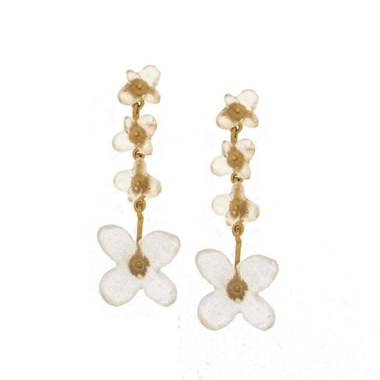 Michael Vincent Michaud - Hydrangea Drop Post Earrings