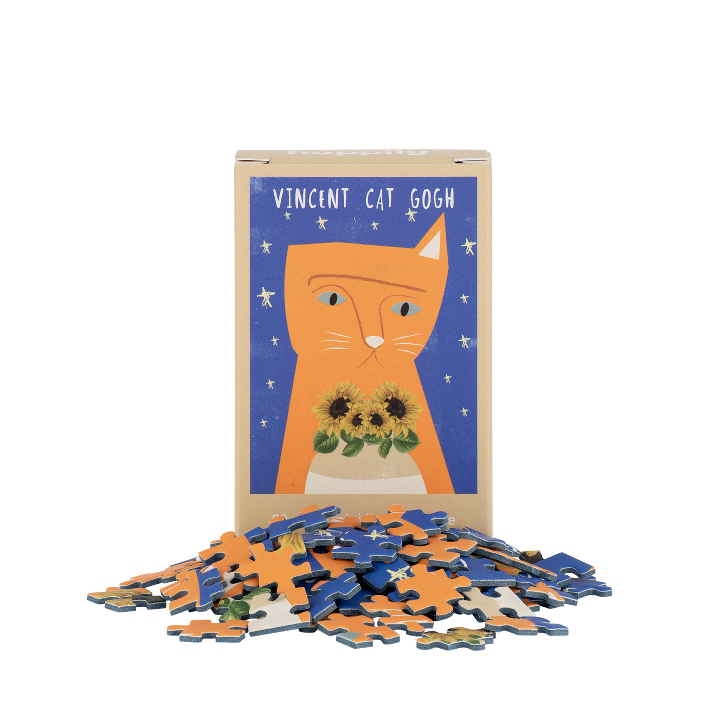Vincent Cat Gogh Mini Jigsaw Puzzle