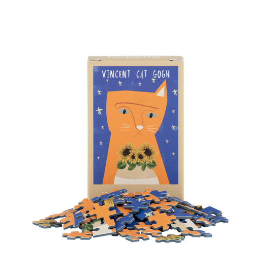 Vincent Cat Gogh Mini Jigsaw Puzzle