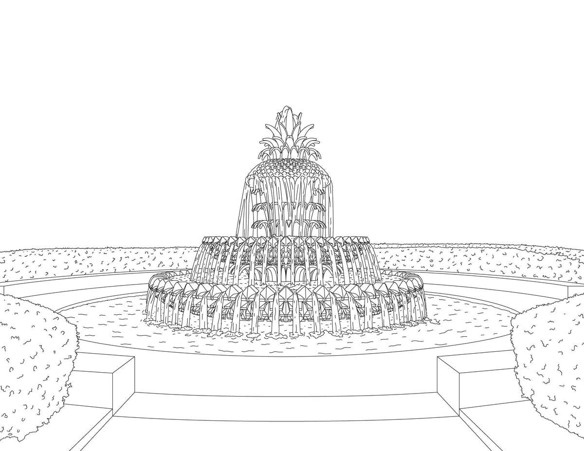 "Color Charleston" Coloring Book