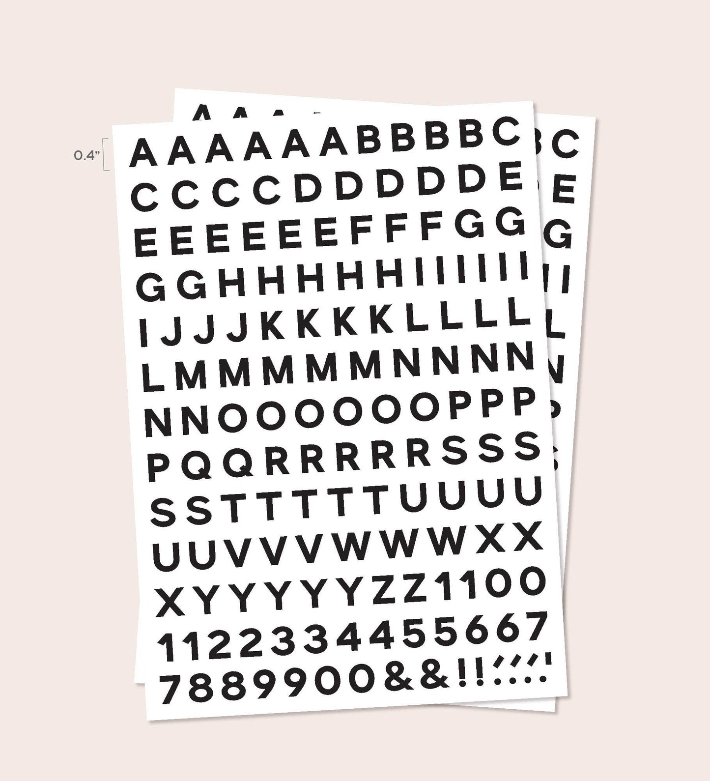 Suteka: Home Decor Tattoos, Black Type Set