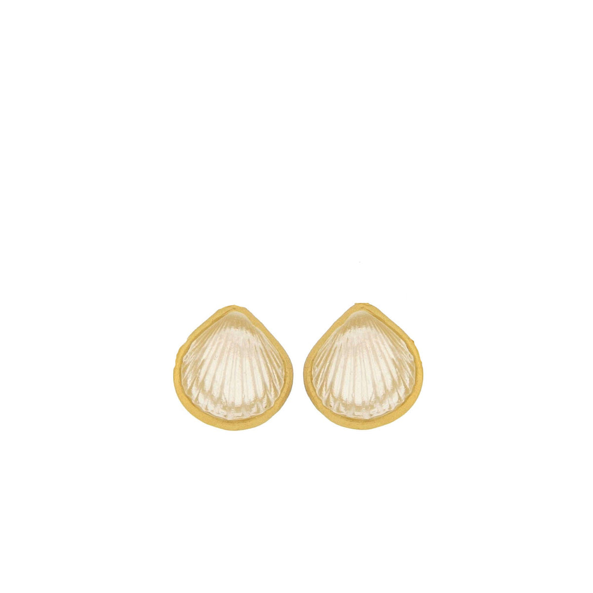 Michael Vincent Michaud - Under the Sea Shell  Post Earrings