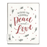 Ink Meets Paper Notecard : A Season of Peace and Love - Set of six
