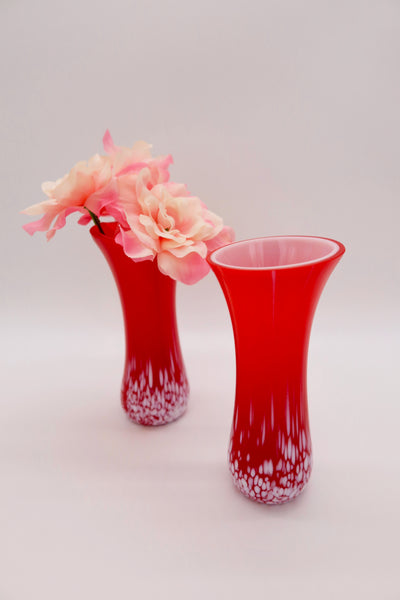 Blue Heron Glass Kneeling Vases