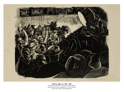 Special Exhibition Poster Print: Election Night by Minnie Lois Murphy