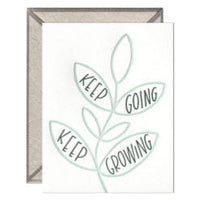 Ink Meets Paper Notecard: Keep Going Keep Growing