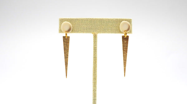 EK Designs Brass Point Earrings