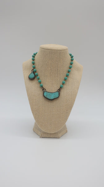 Turquoise Chain with Drop by Jewels
