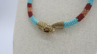 Dotsuwa Designs: Extralong Snake Beaded Necklace