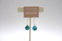 EluCook Designs: Glass Round Earrings
