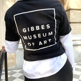 Gibbes Tee Minimalist Design 2021: Black with White Ink