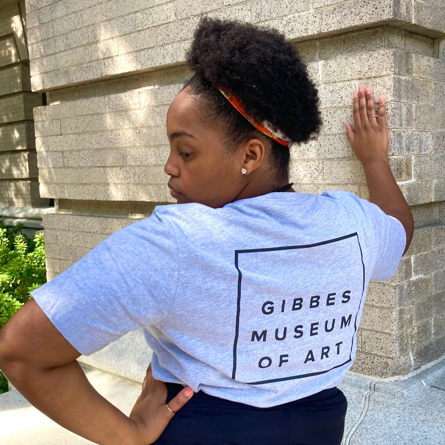 Gibbes Tee Minimalist Design 2021: Gray with Black Ink