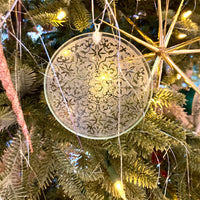 Holy City Turnings: Rotunda Glass Etched Ornaments