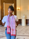 Kristy Bishop Silk Scarf: Cochineal, Indigo, & Madder Root