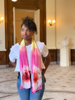 Kristy Bishop Silk Scarf: Osage, Cochineal, & Madder Root