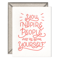 Ink Meets Paper Notecard: You Inspire