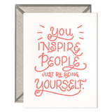Ink Meets Paper Notecard: You Inspire