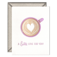 Ink Meets Paper Notecard: Latte Love