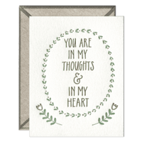 Ink Meets Paper Notecard: In Thoughts & Heart