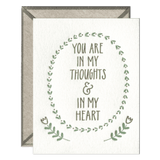 Ink Meets Paper Notecard: In Thoughts & Heart